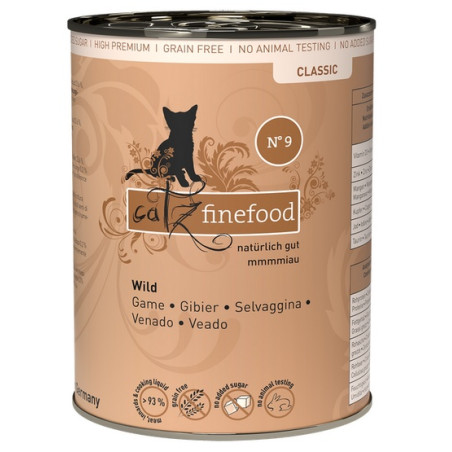 Catz Finefood Classic N.09 Dziczyzna puszka 400g - All4Animals