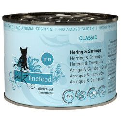 Catz Finefood Classic N.13 Śledź i Krewetki puszka 200g - All4Animals