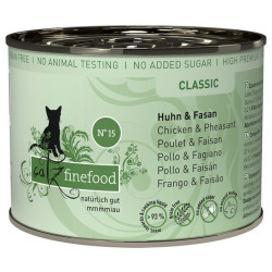 Catz Finefood Classic N.15 Kurczak i Bażant puszka 200g - All4Animals