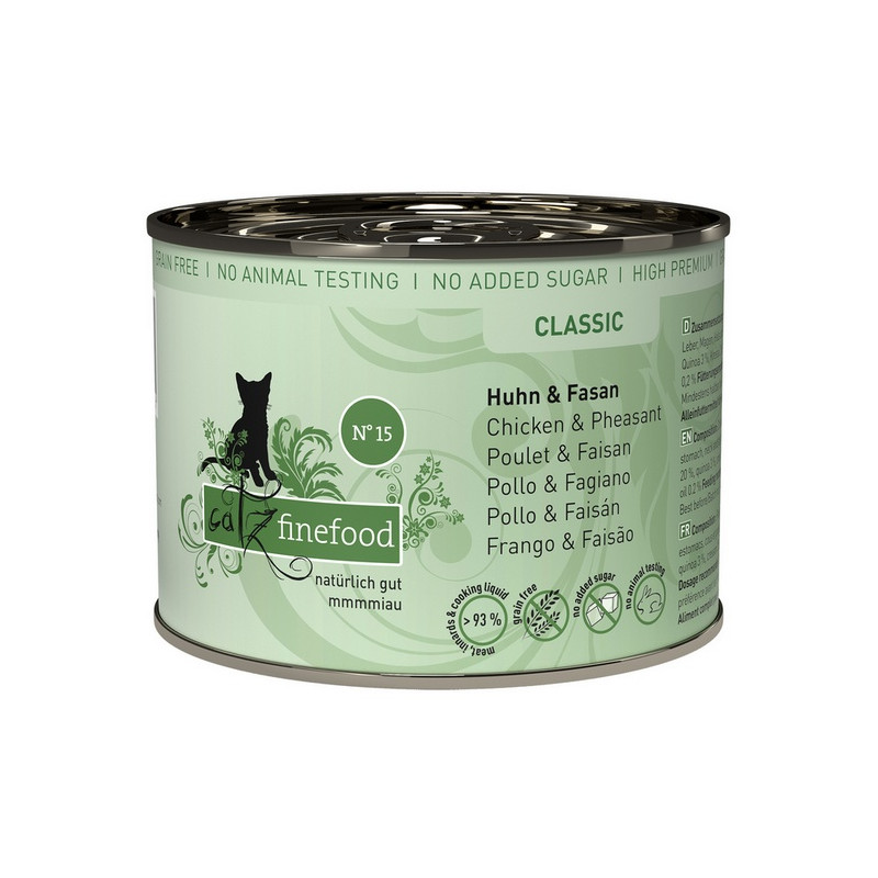 Catz Finefood Classic N.15 Kurczak i Bażant puszka 200g - All4Animals