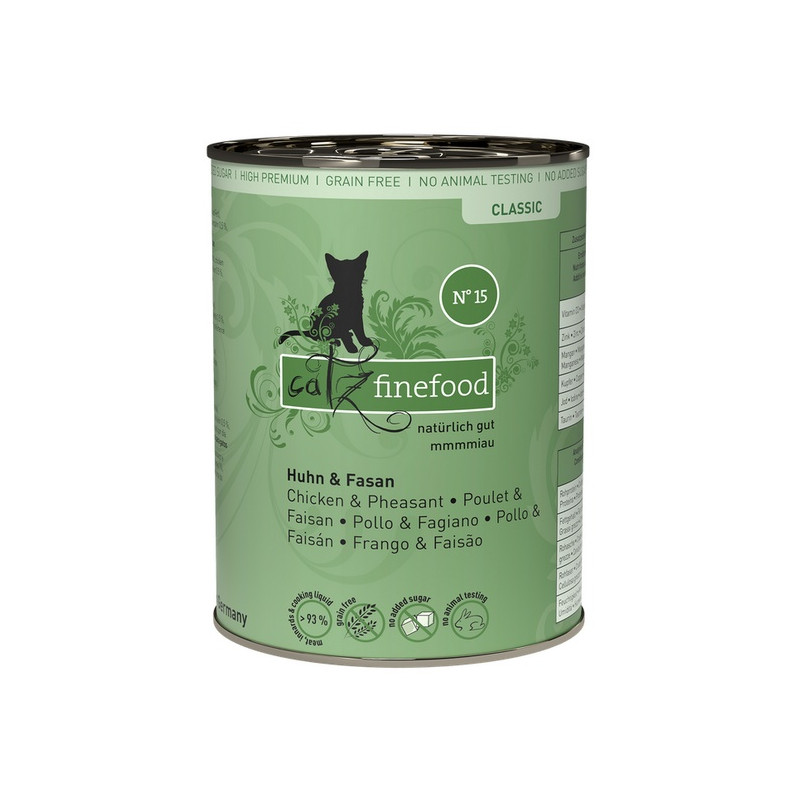 Catz Finefood Classic N.15 Kurczak i Bażant puszka 400g - All4Animals