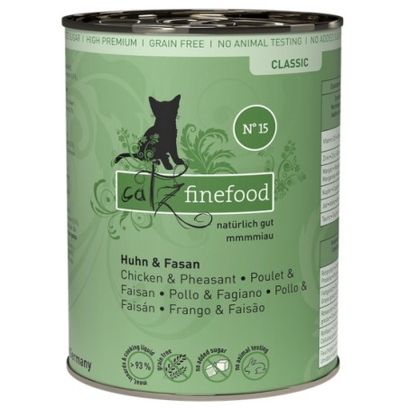 Catz Finefood Classic N.15 Kurczak i Bażant puszka 400g - All4Animals