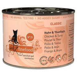 Catz Finefood Classic N.25 Kurczak i Tuńczyk puszka 200g - All4Animals