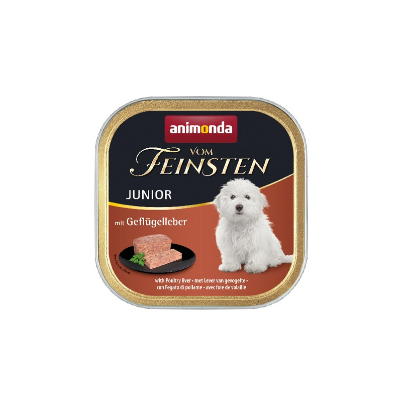 Animonda vom Feinsten Dog Junior Wątróbka drobiowa 150g - All4Animals