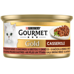 Gourmet Gold Kaczka i indyk w brązowym sosie 85g - All4Animals
