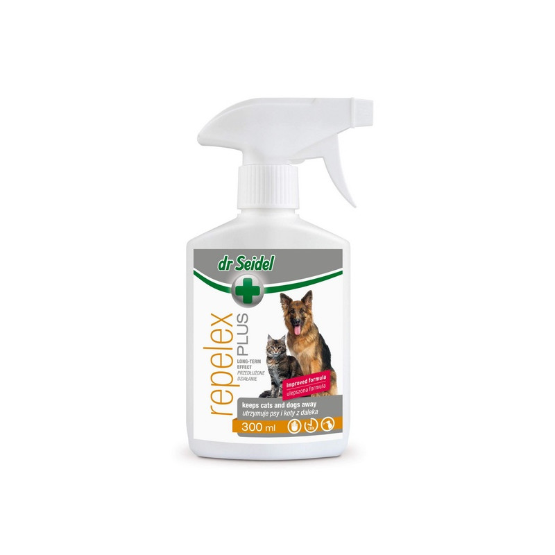Dr Seidel Repelex Plus - Płyn utrzymujący psy i koty z daleka - spray 300ml - All4Animals