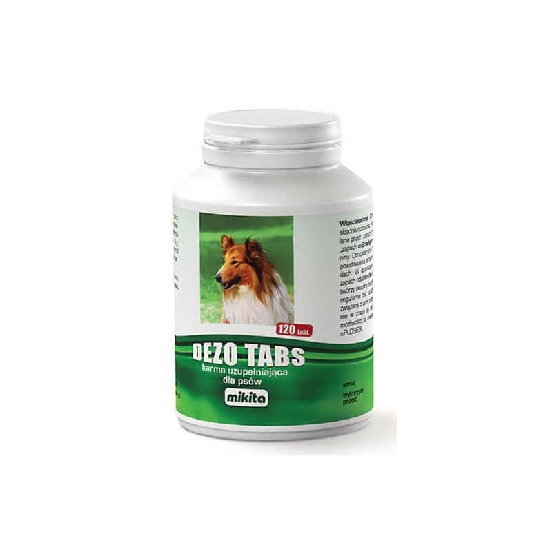 Mikita Dezotabs 120 tabletek - neutralizuje zapachy - All4Animals