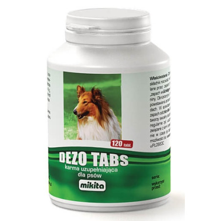 Mikita Dezotabs 120 tabletek - neutralizuje zapachy - All4Animals