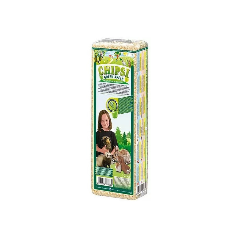 Chipsi Green Apple Ściółka 15L / 1kg - All4Animals