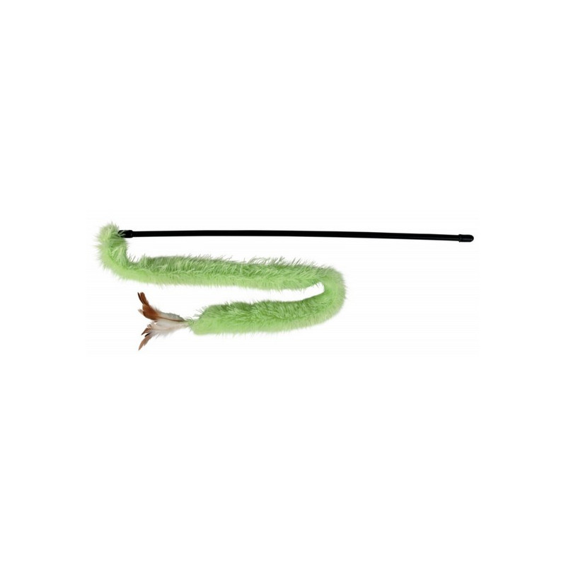 Trixie Wędka z pluszowym ogonem 48cm [45724] - All4Animals