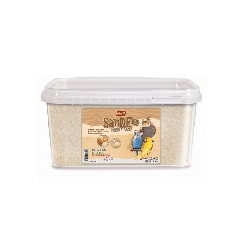 Vitapol Piasek dla ptaków z muszlami wiadro 3L / 5,4kg [2082] - All4Animals