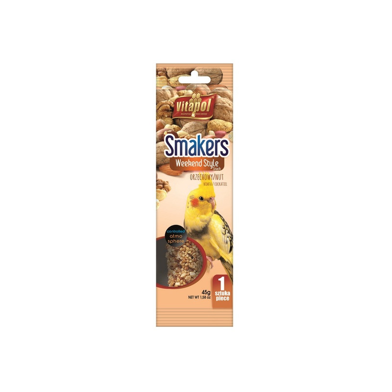 Vitapol Smakers dla nimfy - orzechowy Weekend Style [3227] - All4Animals