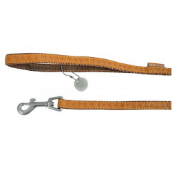 Zolux Smycz Mac Leather 25mm/1.2m Żółta [522025JA] - All4Animals