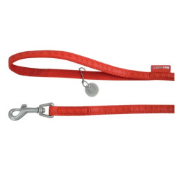Zolux Smycz Mac Leather 25mm/1.2m Czerwona [522025RO] - All4Animals