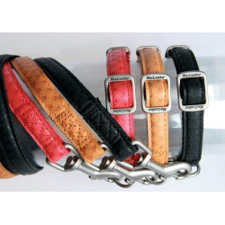 Zolux Smycz Mac Leather 25mm/1.2m Czerwona [522025RO] - All4Animals