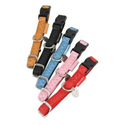 Zolux Obroża regulowana Mac Leather 15mm Czerwona [522035RO] - All4Animals