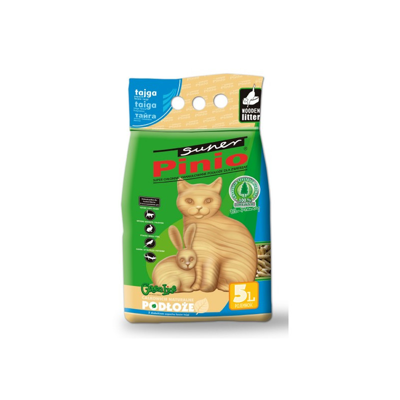 Super Pinio Tajga żwirek drewniany 5L - All4Animals