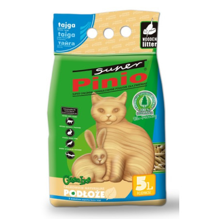 Super Pinio Tajga żwirek drewniany 5L - All4Animals