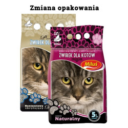 Miluś Premium żwir zbrylający bentonitowy 5L - All4Animals