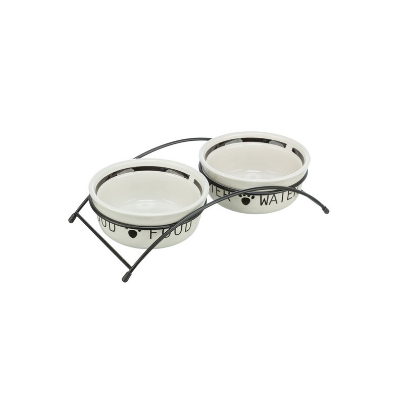 Trixie Miski ceramiczne 1,6L na stojaku [24642] - All4Animals