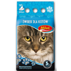 Miluś Standard żwir zbrylający bentonitowy 5L - All4Animals