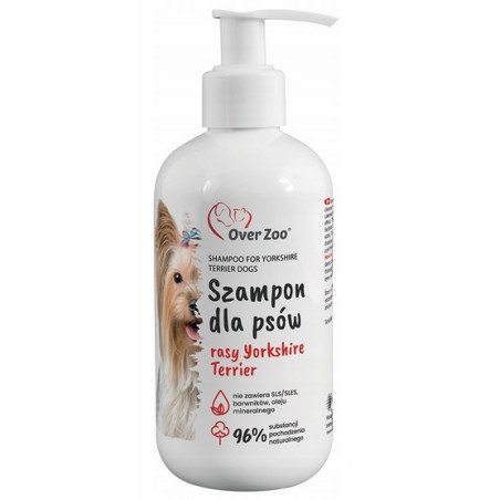 Over Zoo Szampon dla psów rasy Yorkshire Terier 250ml - All4Animals