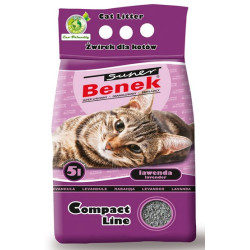 Super Benek Compact Zapachowy Lawenda (ciemny fiolet) 10L - All4Animals