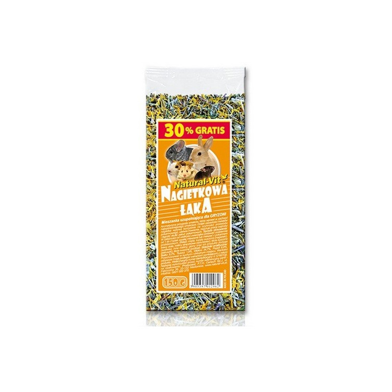 Natural-Vit Nagietkowa Łąka mieszanka dla gryzoni 150g - All4Animals