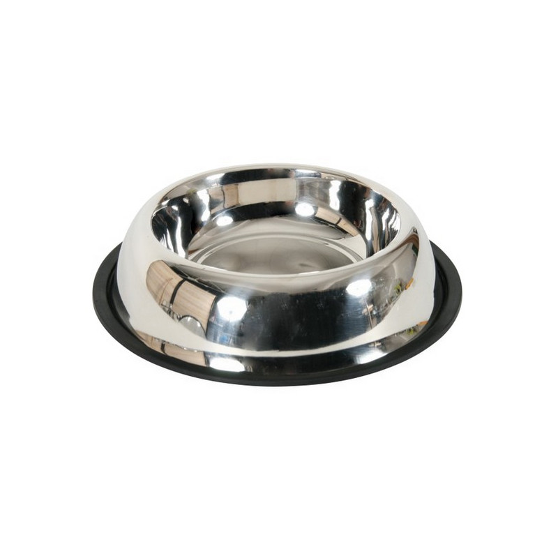 Zolux Miska Inox na gumie 20cm 0,5L [475480] - All4Animals