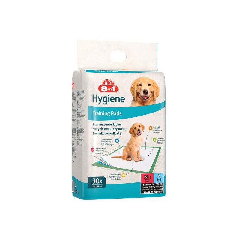 8in1 Mata absorbująca Training Pads 56x57cm - duże opakowanie 30szt - All4Animals