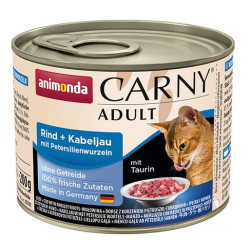 Animonda Carny Adult Wołowina, Dorsz + Korzeń pietruszki puszka 200g - All4Animals