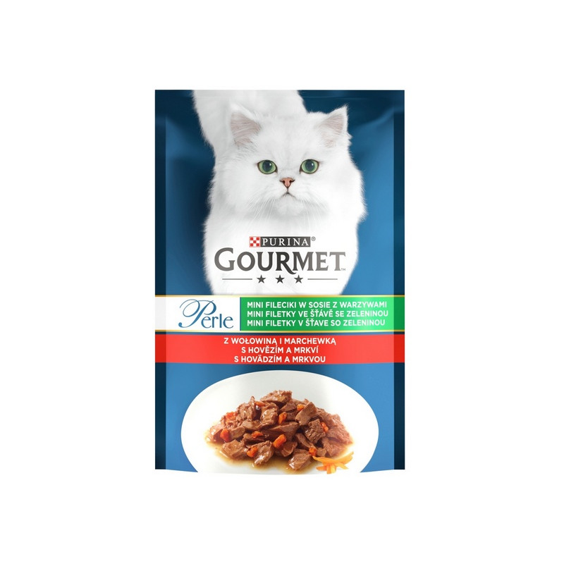 Gourmet Perle Wołowina saszetka 85g - All4Animals Gourmet Perle Wołowina saszetka 85g - All4Animals