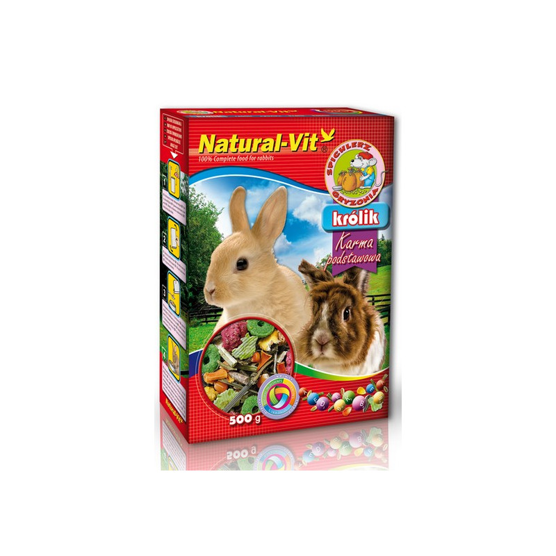 Natural-Vit Spichlerz Gryzonia - Królik 500g - All4Animals