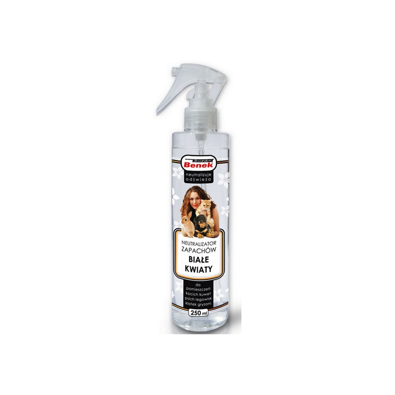 Super Benek Neutralizator Spray - Białe kwiaty 250ml - All4Animals