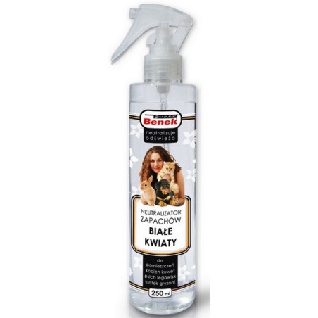 Super Benek Neutralizator Spray - Białe kwiaty 250ml - All4Animals