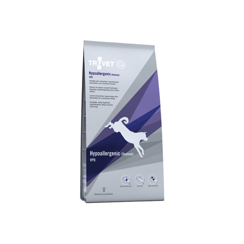 Trovet VPD Hypoallergenic Dziczyzna dla psa 10kg - All4Animals