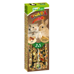 Nestor Kolba 2w1 Gryzoń biszkopt i orzech 2szt - All4Animals