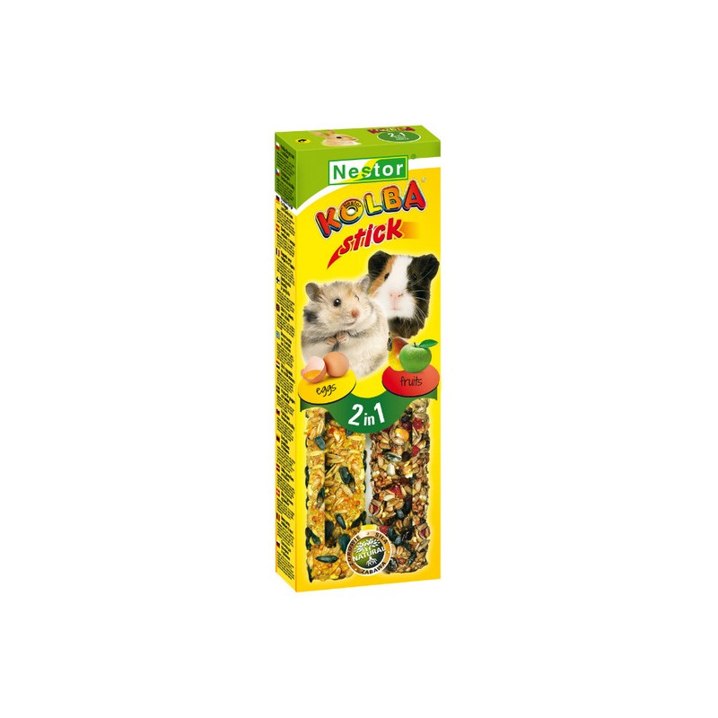 Nestor Kolba 2w1 Gryzoń jajko i owoc 2szt - All4Animals Nestor Kolba 2w1 Gryzoń jajko i owoc 2szt - All4Animals