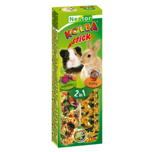 Nestor Kolba 2w1 Gryzoń miód i warzywa 2szt - All4Animals