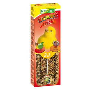 Nestor Kolba 2w1 Kanarek miód i owoc 2szt - All4Animals