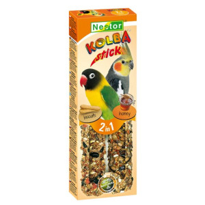 Nestor Kolba 2w1 Papuga średnia biszkopt i miód 2szt - All4Animals