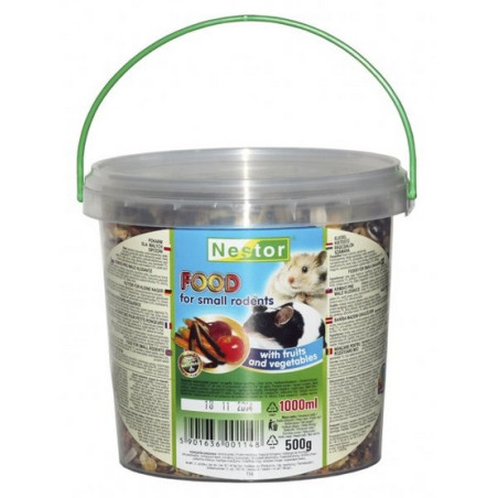 Nestor Pokarm dla małych gryzoni owocowo-warzywny 1L - All4Animals