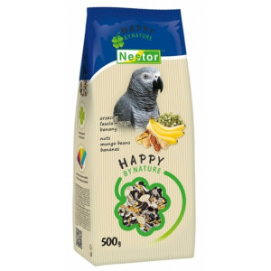 Nestor Pokarm Papuga duża orzechy, fasola mungo 700ml - All4Animals