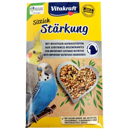 Vitakraft Sittich Starkung 30g - z biotyną na pierzenie - All4Animals
