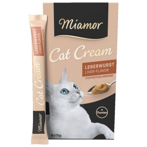 Miamor Cat Confect Leberwurst Cream 6x15g - All4Animals