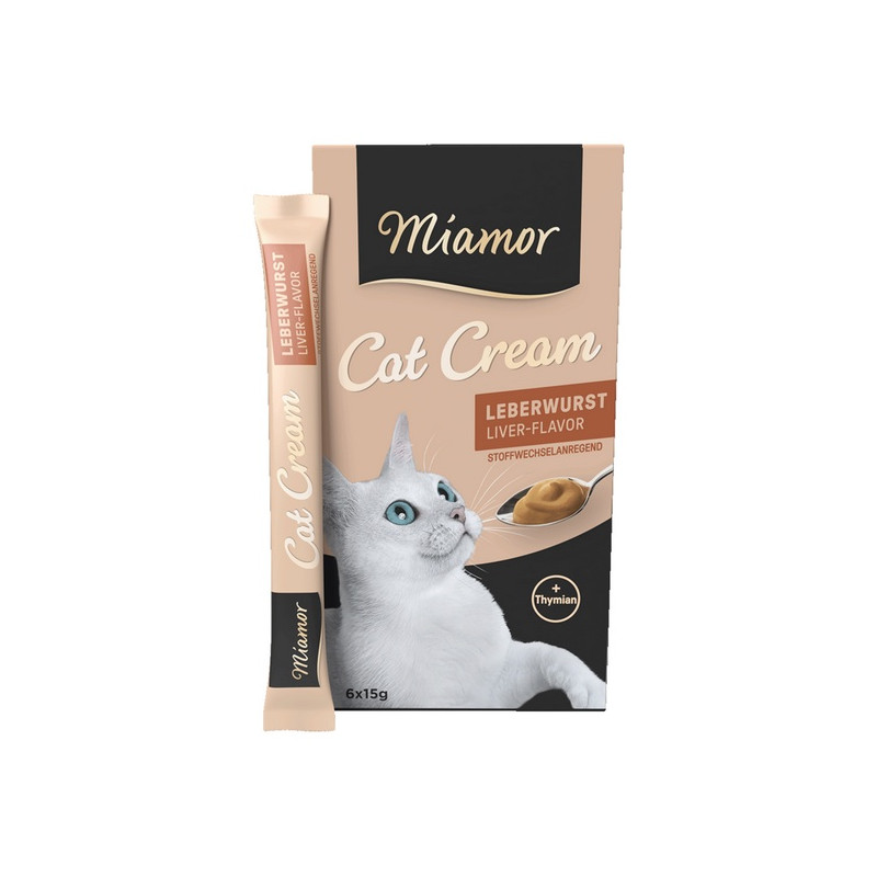 Miamor Cat Confect Leberwurst Cream 6x15g - All4Animals
