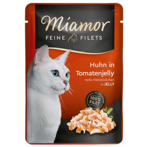 Miamor Feine Filets Kurczak & Galaretka pomidorowa saszetka 100g - All4Animals