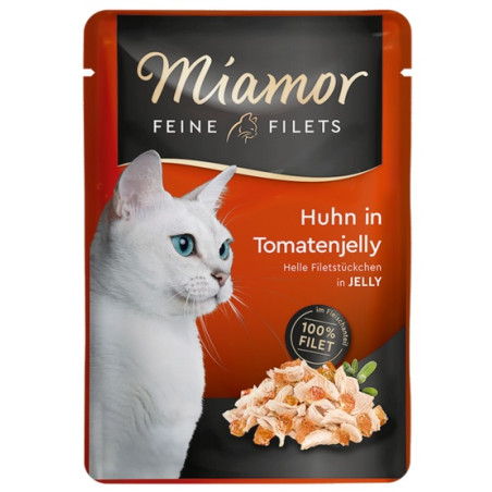 Miamor Feine Filets Kurczak & Galaretka pomidorowa saszetka 100g - All4Animals