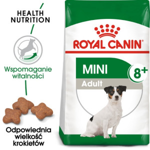 Royal Canin Mini Adult 8+ karma sucha dla psów starszych od 8 do 12 roku życia, ras małych 800g - All4Animals