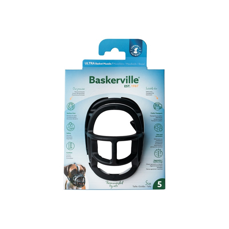 Baskerville Kaganiec Ultra-5 czarny - All4Animals
